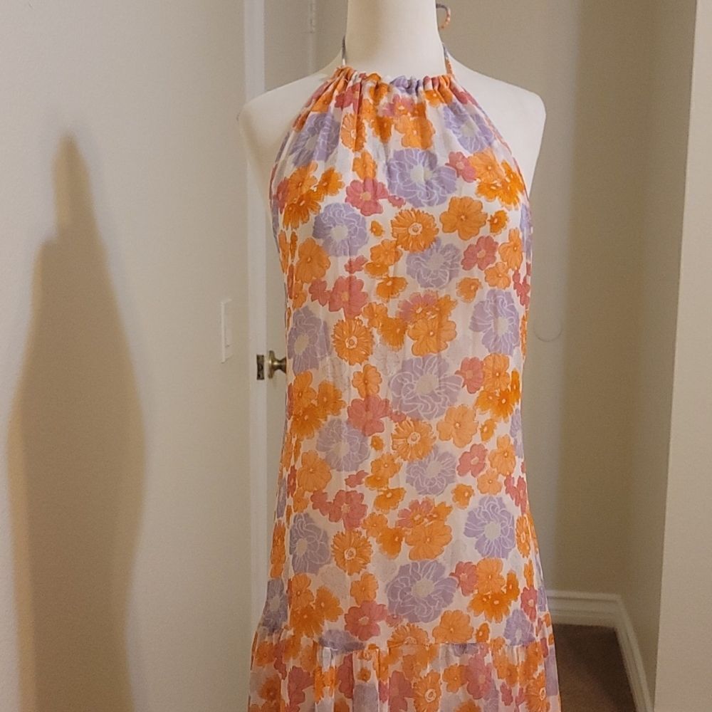 Revolve sundress halter maxi size xs/s